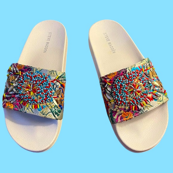 Steve Madden Shoes - Steve Madden Sparkly Slides size 8